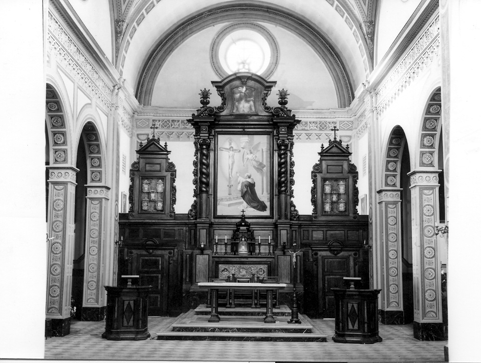 altare maggiore - bottega marchigiana (fine/inizio secc. XVII/ XVIII)