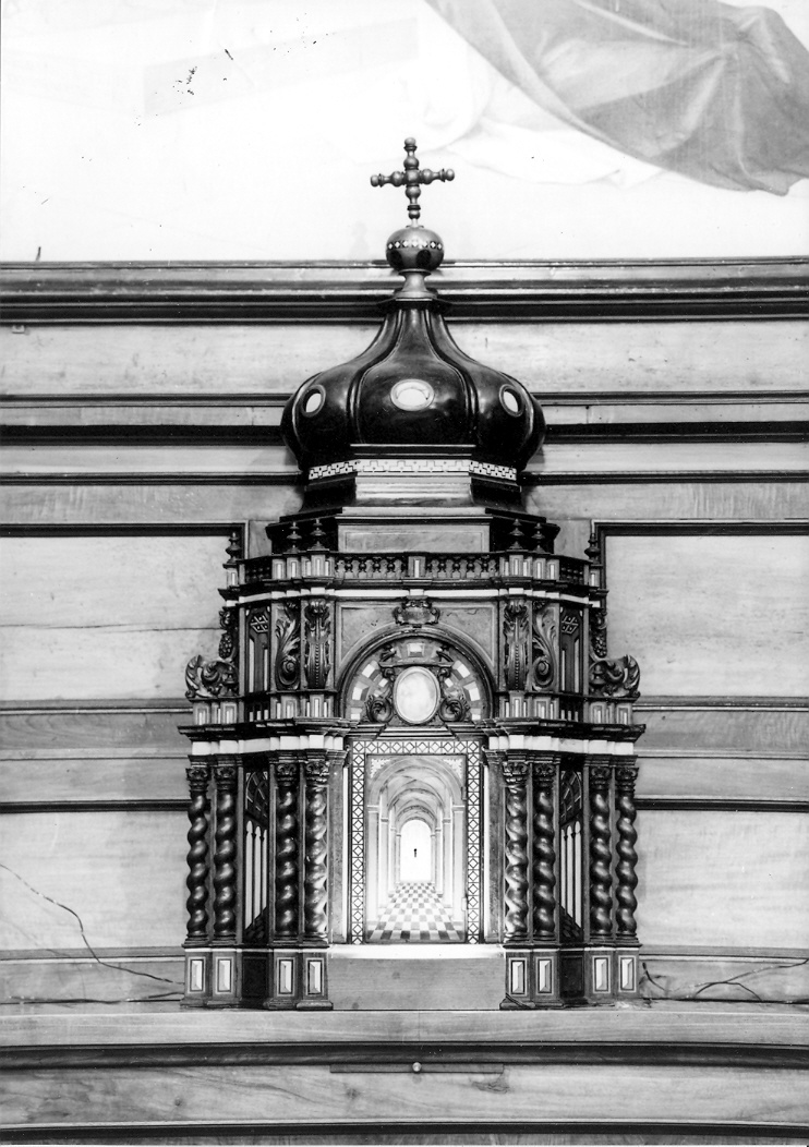 ciborio - bottega marchigiana (fine/inizio secc. XVIII/ XIX)