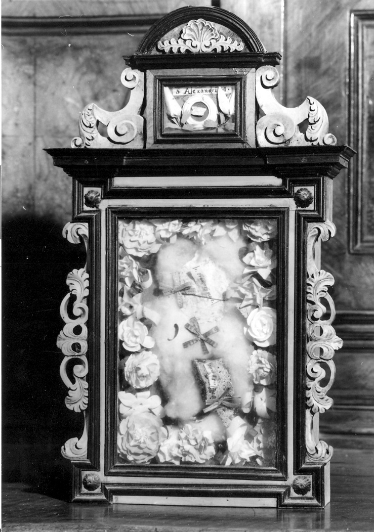 reliquiario, serie - bottega marchigiana (sec. XIX)