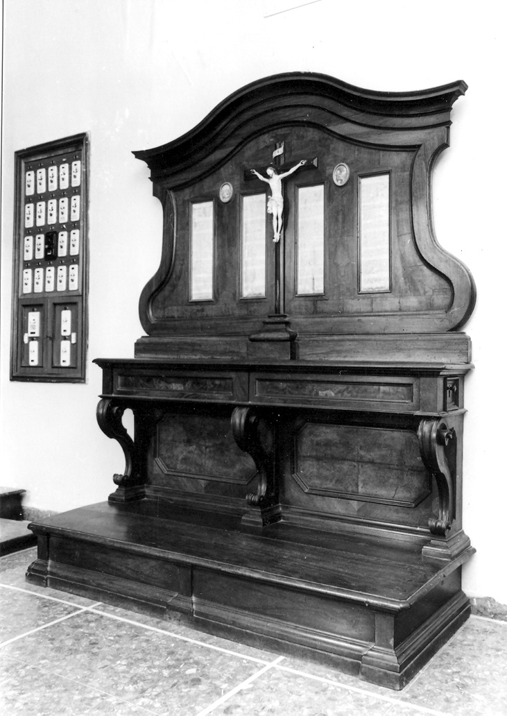 inginocchiatoio - bottega marchigiana (fine/inizio secc. XVIII/ XIX)