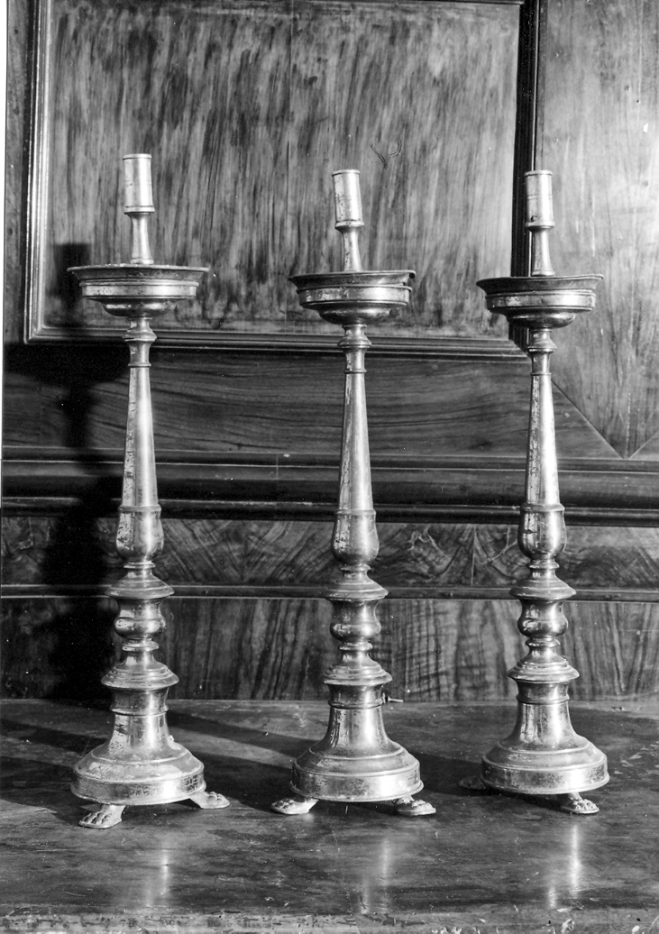 candeliere, serie - bottega marchigiana (fine sec. XIX)