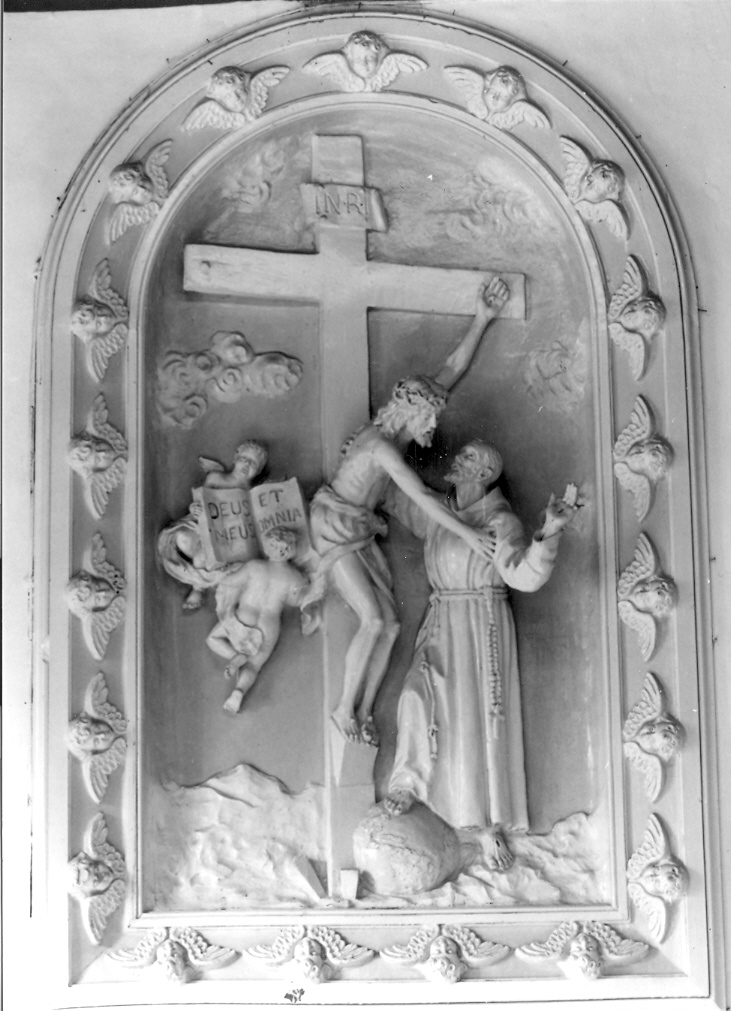 San Francesco d'Assisi (rilievo) - ambito marchigiano (primo quarto sec. XX)