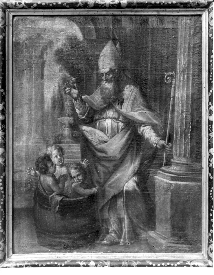 San Nicola di Bari resuscita i tre fanciulli (dipinto) - ambito marchigiano (sec. XVIII)