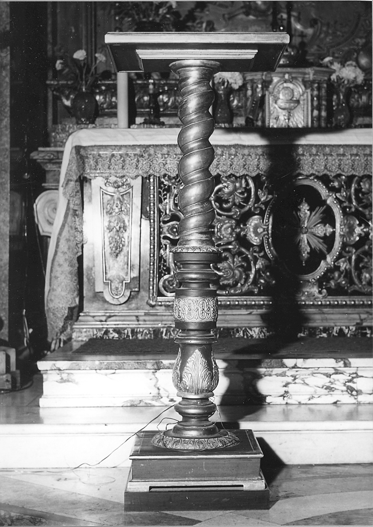 colonnina tortile - bottega italiana (sec. XIX)