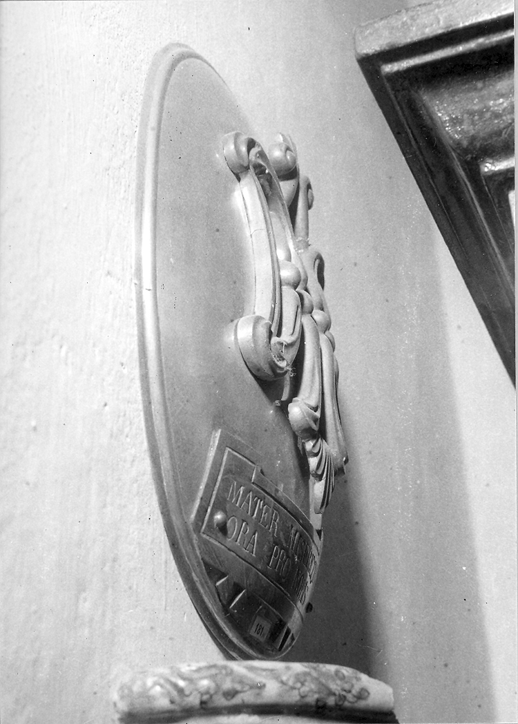 targa - bottega italiana (sec. XIX)