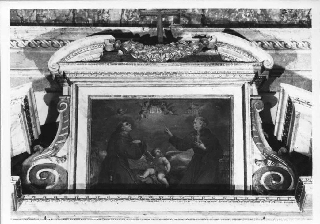 gloria di Santi francescani (dipinto) - ambito marchigiano (sec. XVII)