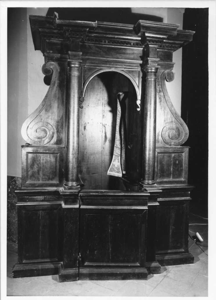 confessionale - bottega marchigiana (fine/inizio secc. XVII/ XVIII)