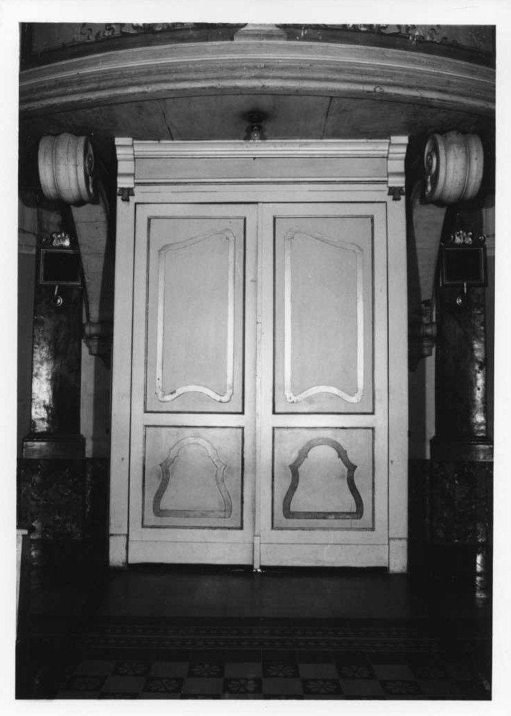 bussola d'ingresso - bottega marchigiana (fine sec. XIX)