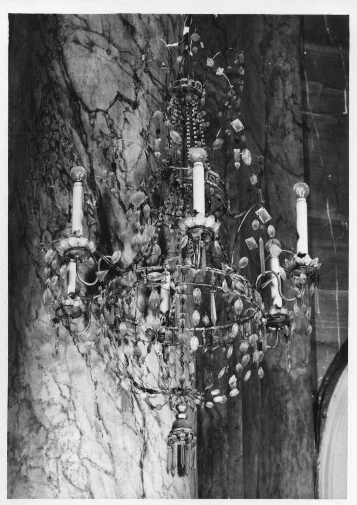 lampadario da chiesa, serie - bottega marchigiana (sec. XIX)