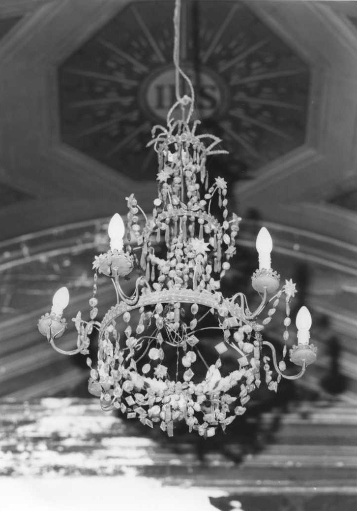 lampadario da chiesa, serie - bottega marchigiana (sec. XIX)