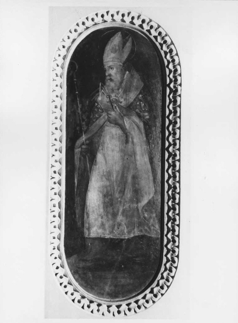 Santo vescovo (dipinto) - ambito marchigiano (sec. XVII)