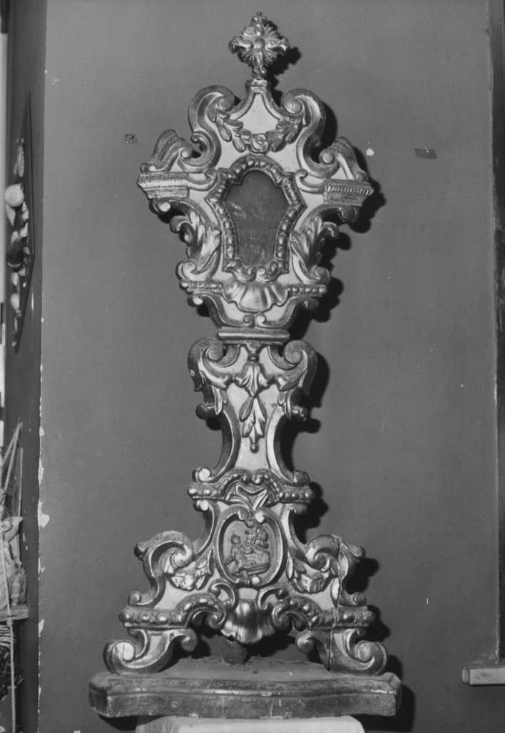 reliquiario fitomorfo, serie - bottega marchigiana (sec. XVIII)