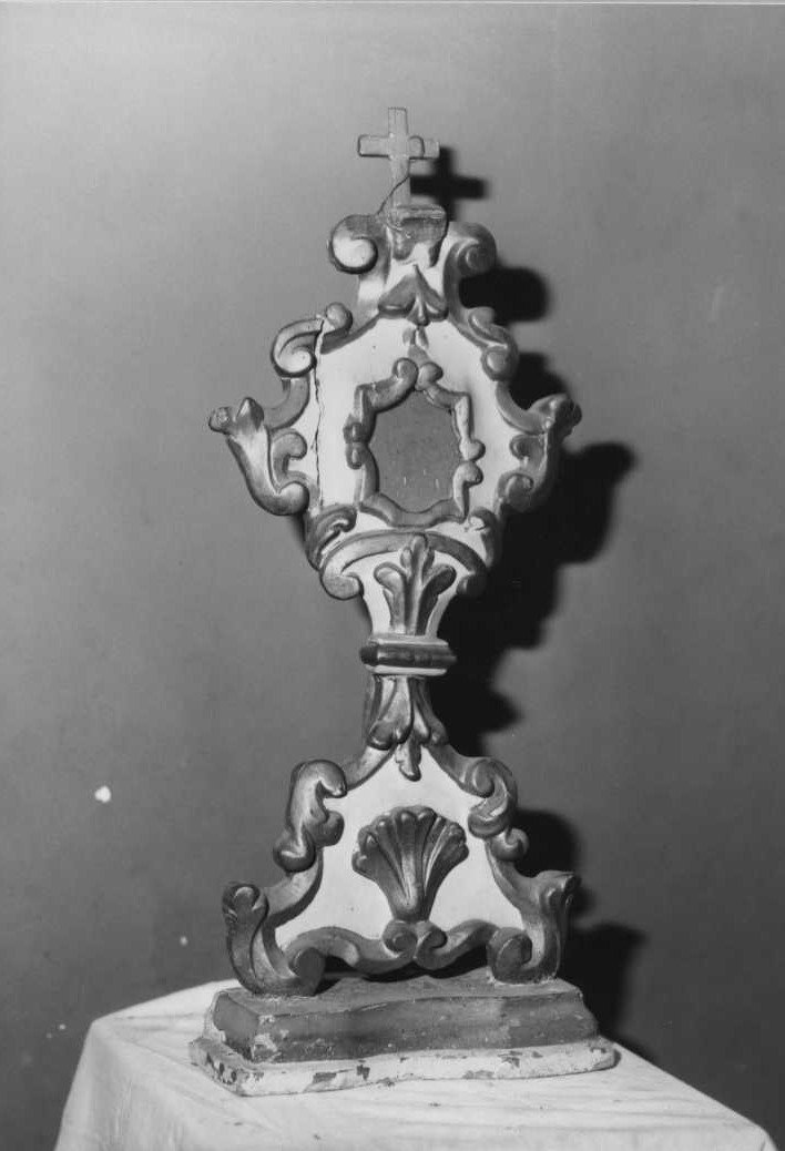 reliquiario fitomorfo, serie - bottega marchigiana (sec. XVIII)