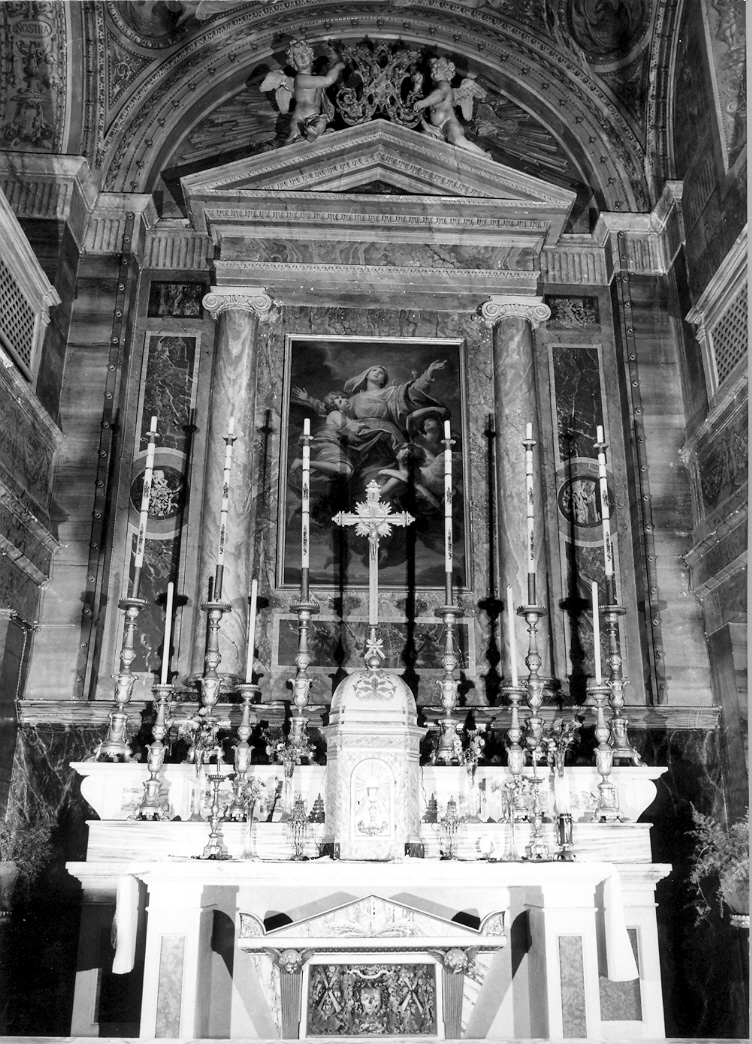 altare - bottega italiana (fine/inizio secc. XVIII/ XIX)