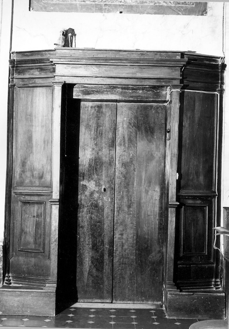 porta - a due battenti - bottega italiana (fine/inizio secc. XVIII/ XIX)