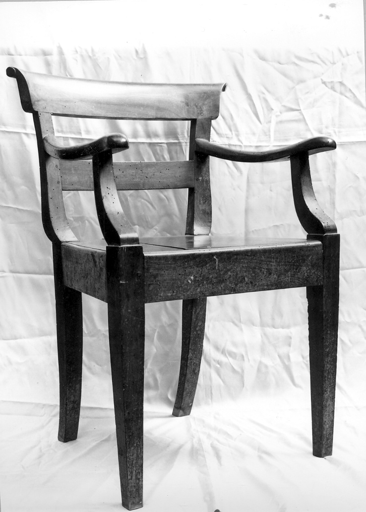 poltrona - bottega italiana (fine/inizio secc. XVIII/ XIX)