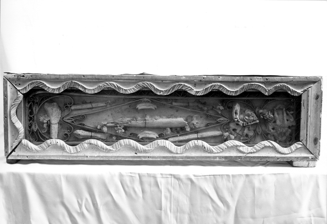 reliquiario, coppia - bottega italiana (sec. XIX)