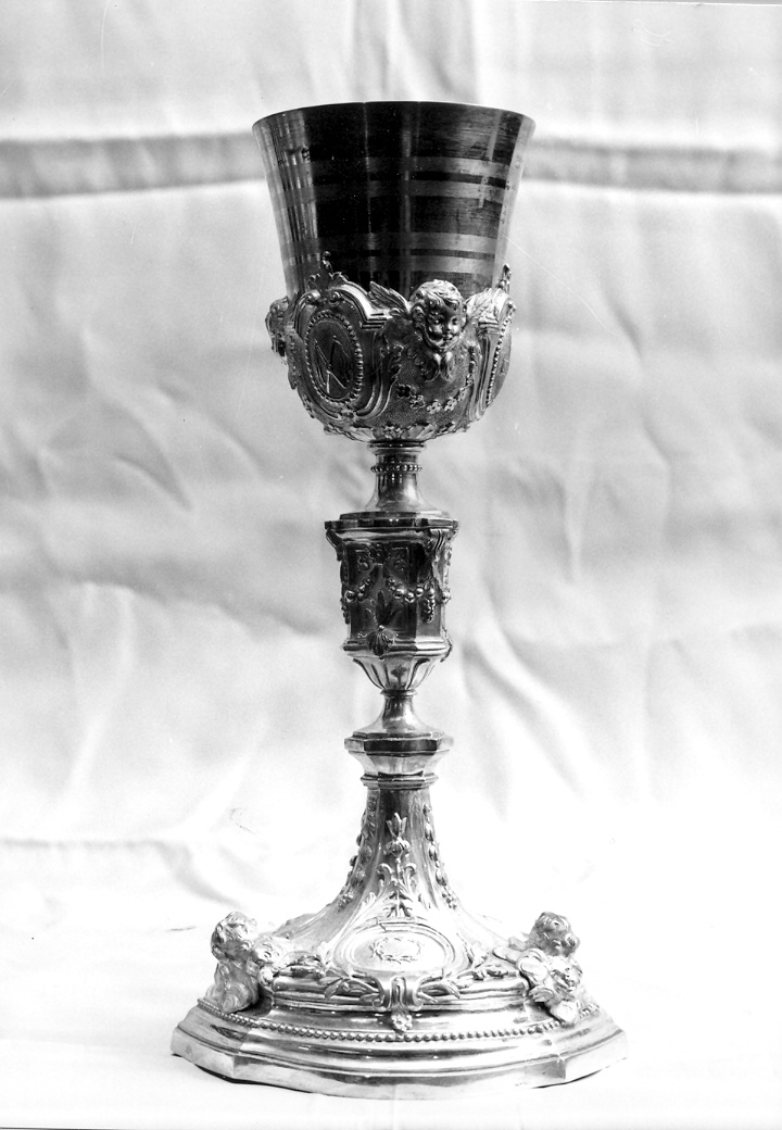 calice - bottega italiana (fine/inizio secc. XVIII/ XIX)