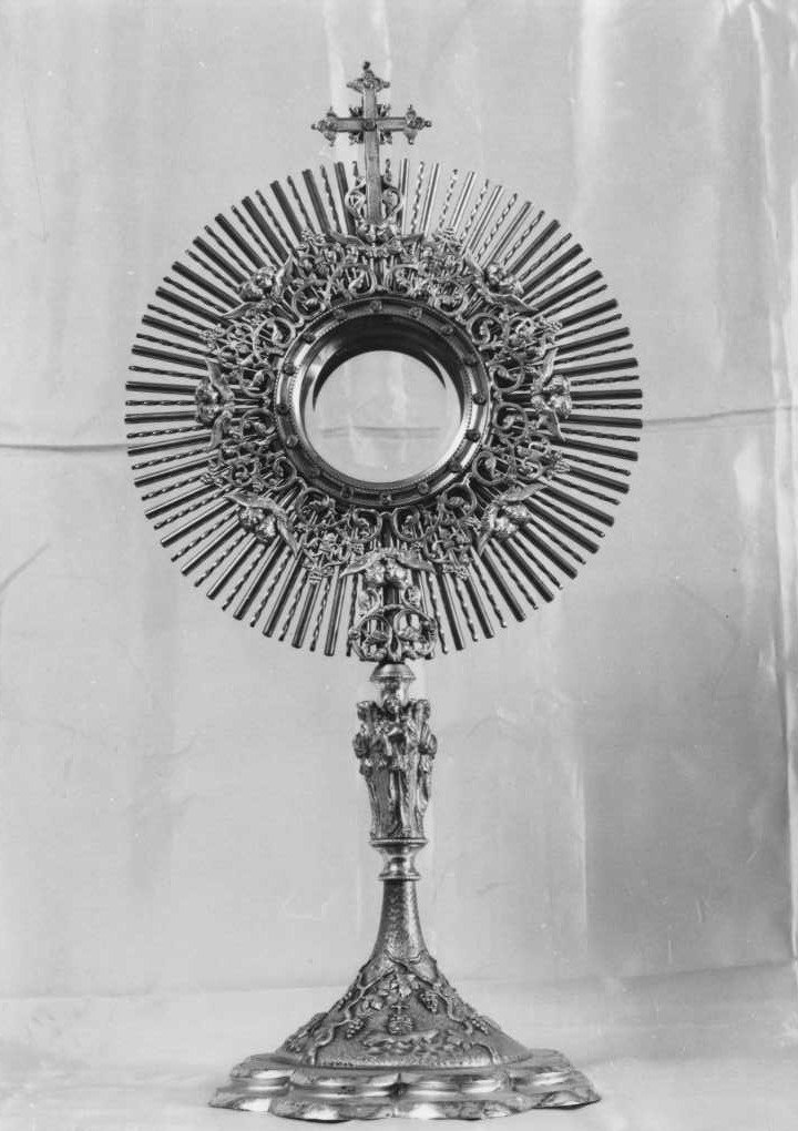ostensorio - a raggiera - bottega marchigiana (prima metà sec. XX)
