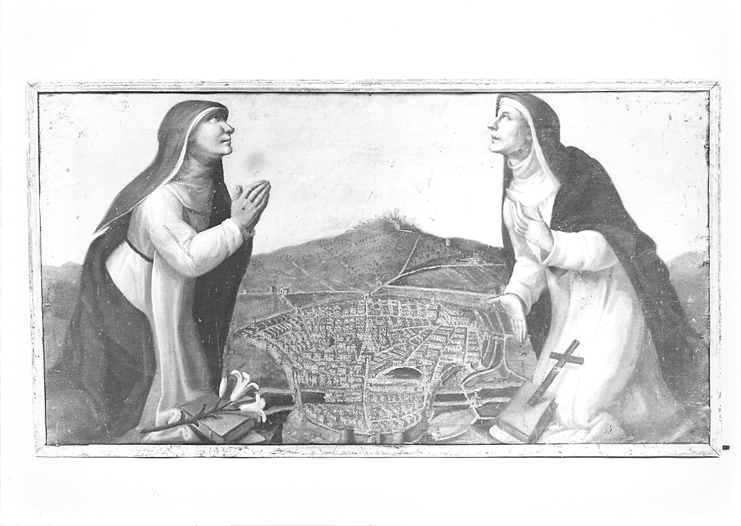 beata Bianca e beata Rufina (dipinto) di Domiziani Domiziano (fine sec. XVI)