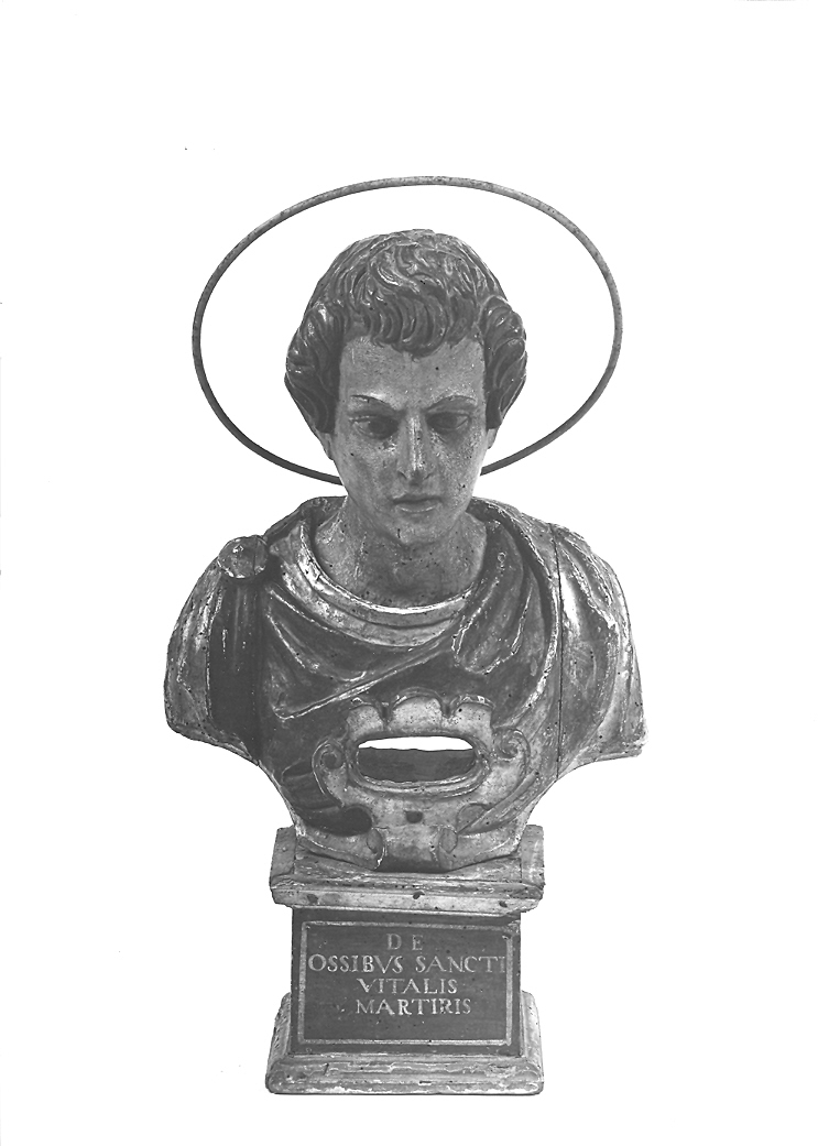 San Vitale (reliquiario - a busto) - bottega marchigiana (prima metà sec. XVIII, sec. XIX)