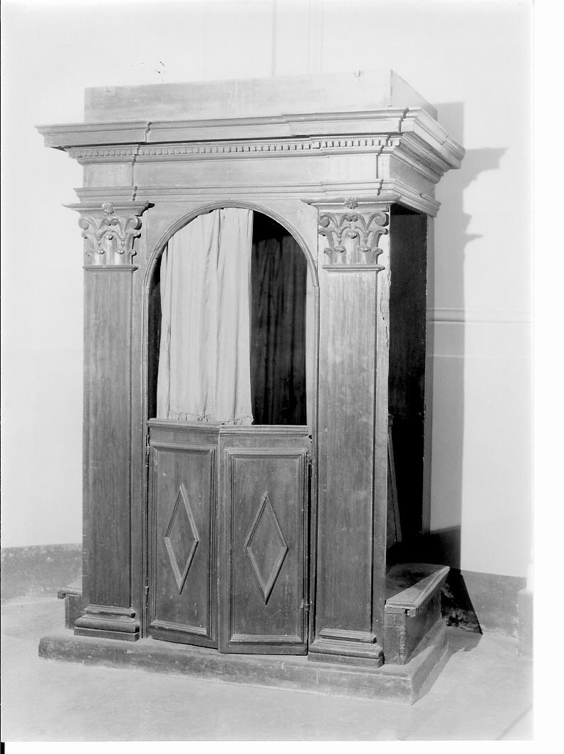 confessionale - bottega marchigiana (sec. XVII)