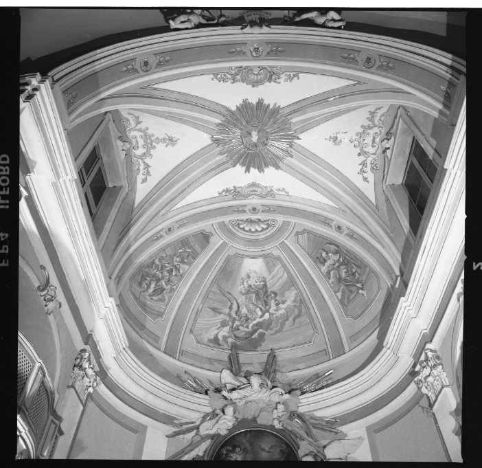 San Filippo Neri (decorazione pittorica) di Micheli Alessandro (sec. XX)