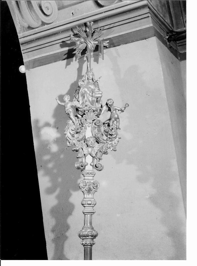 asta di insegna processionale - bottega marchigiana (sec. XIX)