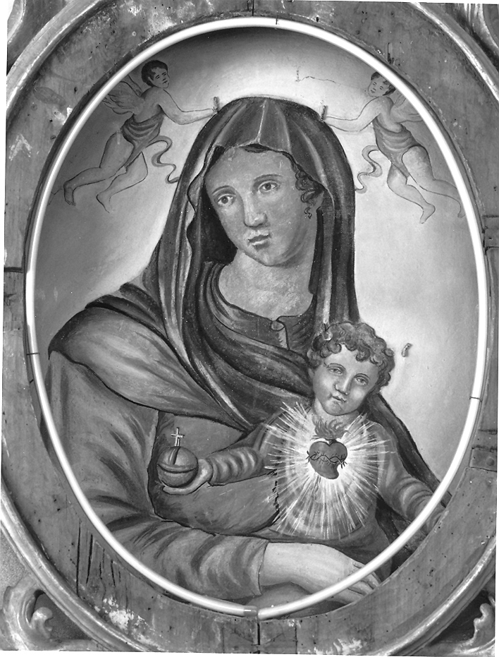Madonna con Bambino e angeli (dipinto) di Bacchi Antonio (sec. XIX)