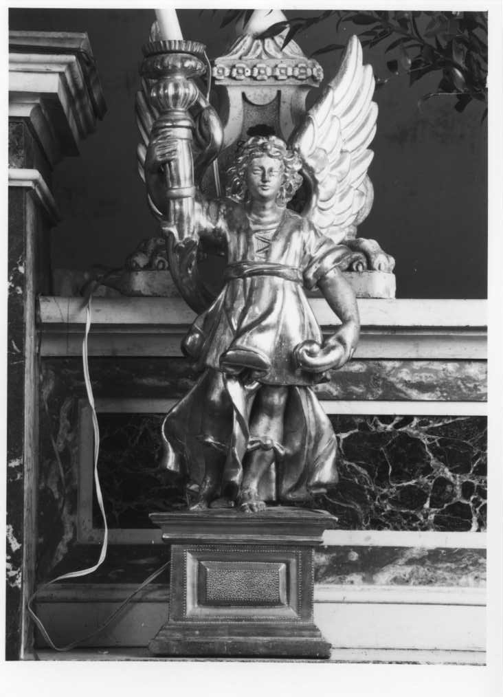 angelo (candelabro - a statua, coppia) - bottega marchigiana (sec. XVIII)