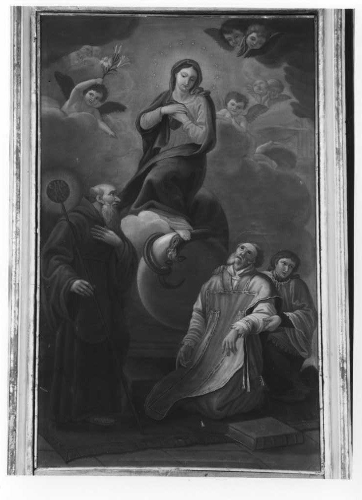 Madonna Immacolata e Santi (dipinto) - ambito marchigiano (sec. XIX)