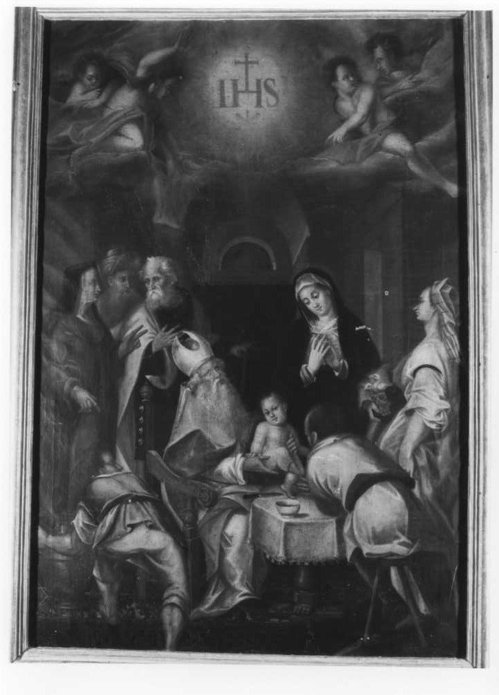 circoncisione di Gesù Bambino (dipinto) - ambito marchigiano (fine/inizio secc. XVI/ XVII)