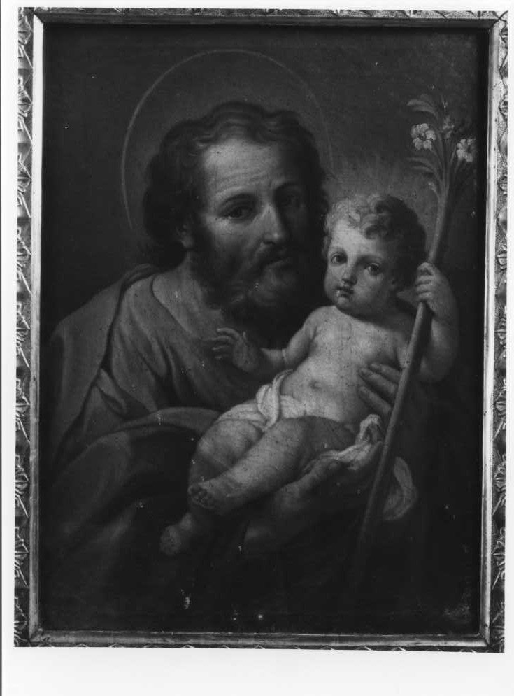 San Giuseppe e Gesù Bambino (dipinto) - ambito marchigiano (fine/inizio secc. XVIII/ XIX)