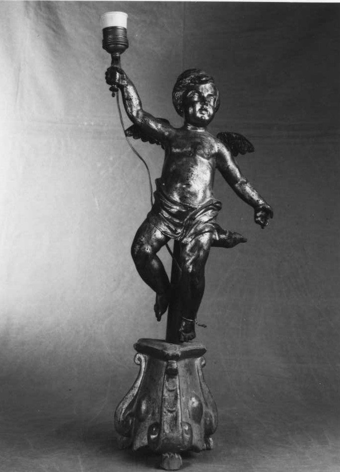 angelo (candelabro - a statua, coppia) - bottega marchigiana (fine/inizio secc. XVIII/ XIX)