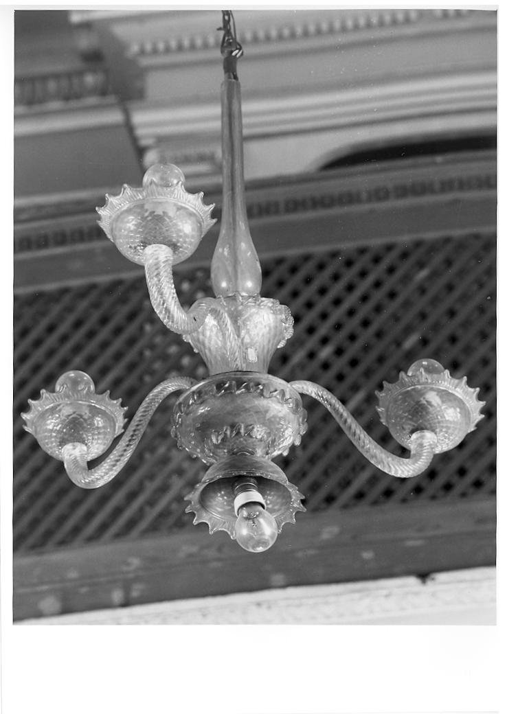 lampadario - bottega marchigiana (prima metà sec. XX)