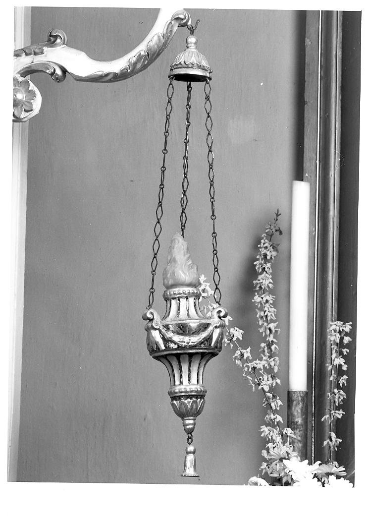 lampada pensile, coppia - bottega marchigiana (sec. XIX)