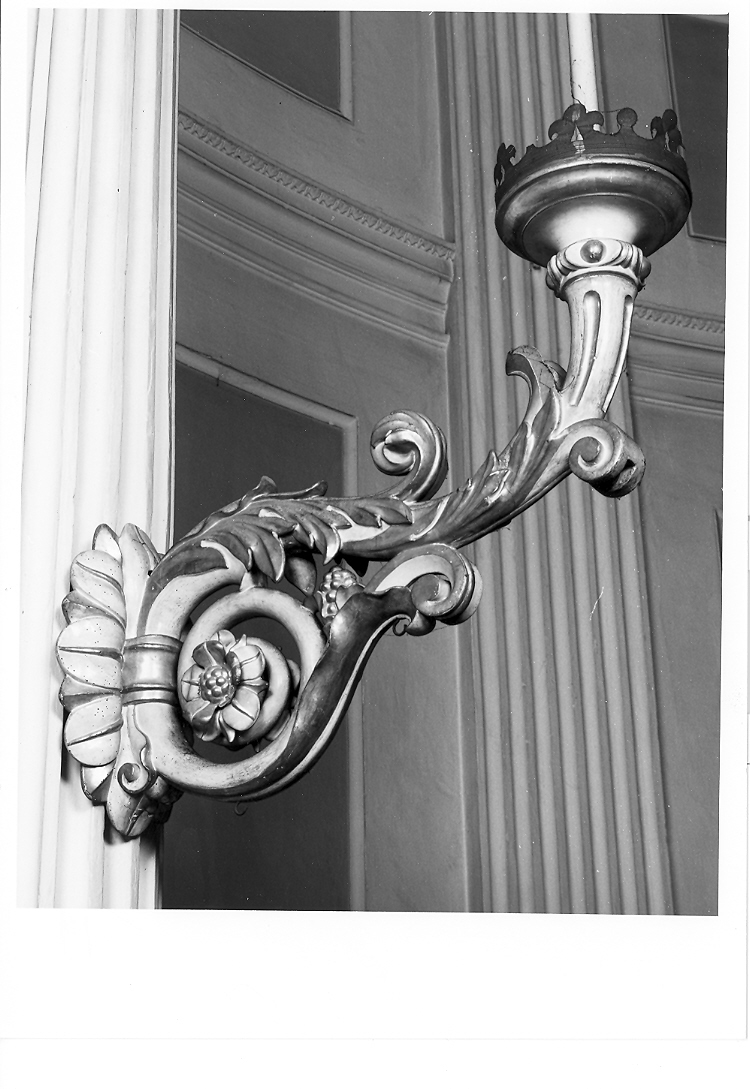 candeliere da parete, coppia - bottega marchigiana (sec. XIX)