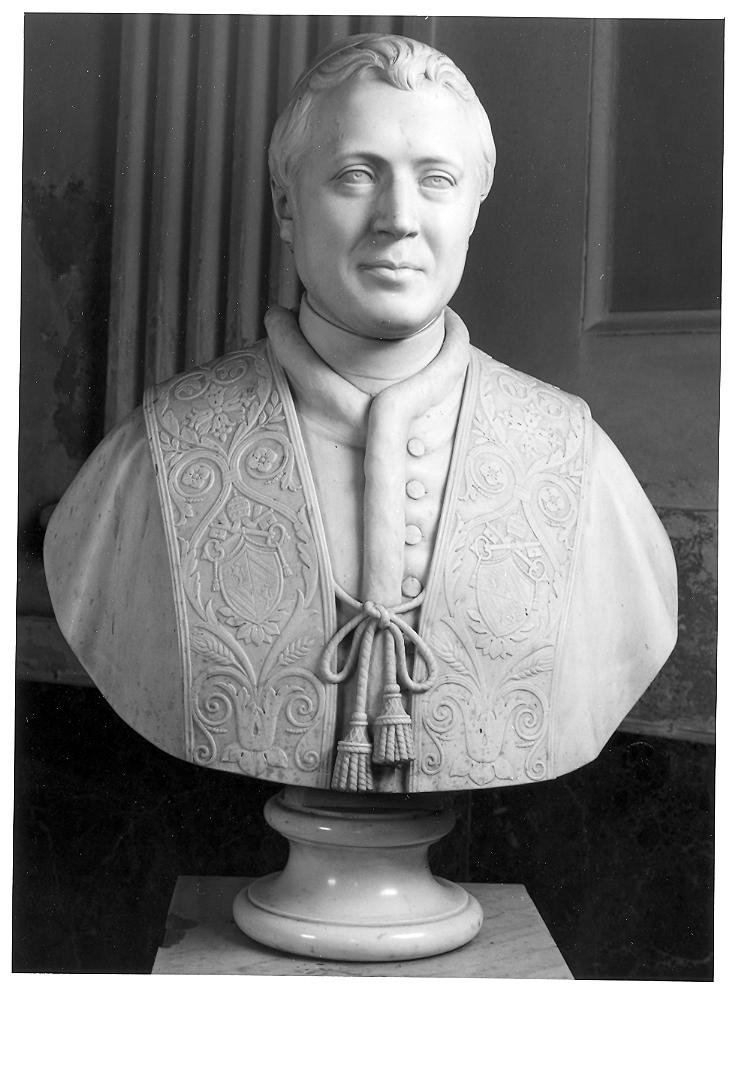 ritratto a mezza figura di Pio IX (scultura) di Tenerani Pietro (sec. XIX)