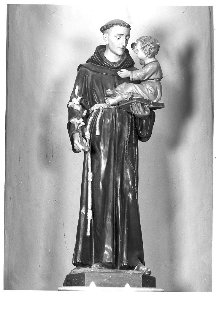 Sant'Antonio da Padova con il bambino (statua) - bottega marchigiana (prima metà sec. XX)