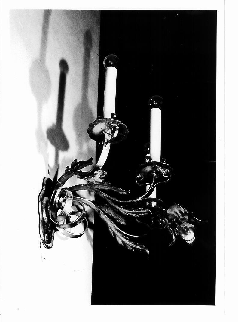 portacandelabro, serie - bottega marchigiana (inizio sec. XX)