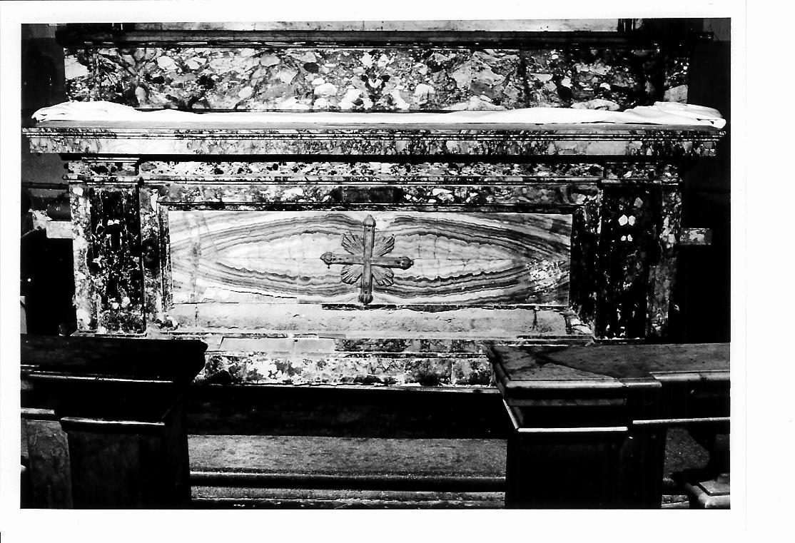 mensa d'altare - bottega marchigiana (fine sec. XVIII)