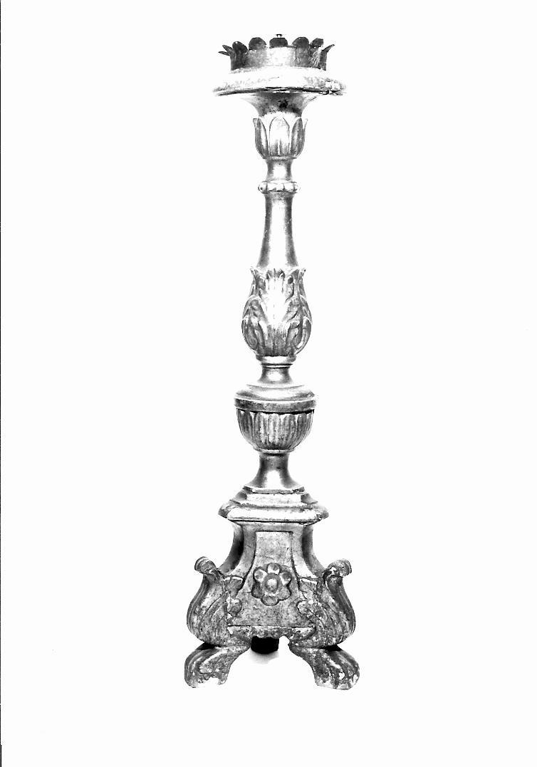 candelabro, serie - bottega marchigiana (prima metà sec. XIX)