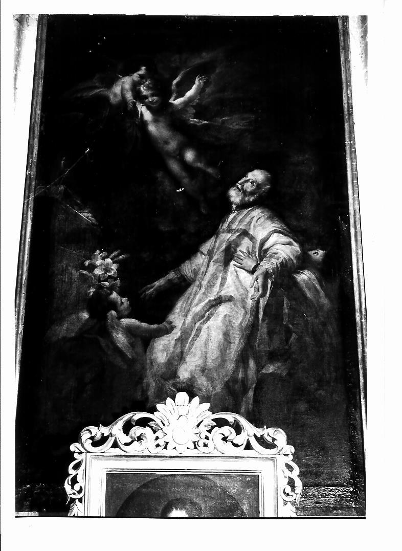 la morte di Sant'Andrea Avellino (dipinto) di Corvi Domenico (metà sec. XVIII)