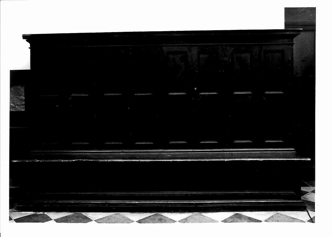 mobile da sacrestia con alzata - bottega marchigiana (sec. XVII)