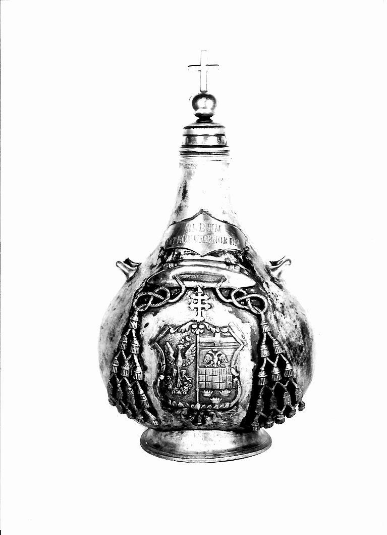 anfora per la riserva degli oli santi - bottega marchigiana (sec. XIX)