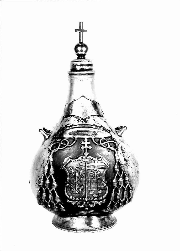 anfora per la riserva degli oli santi - bottega marchigiana (sec. XIX)