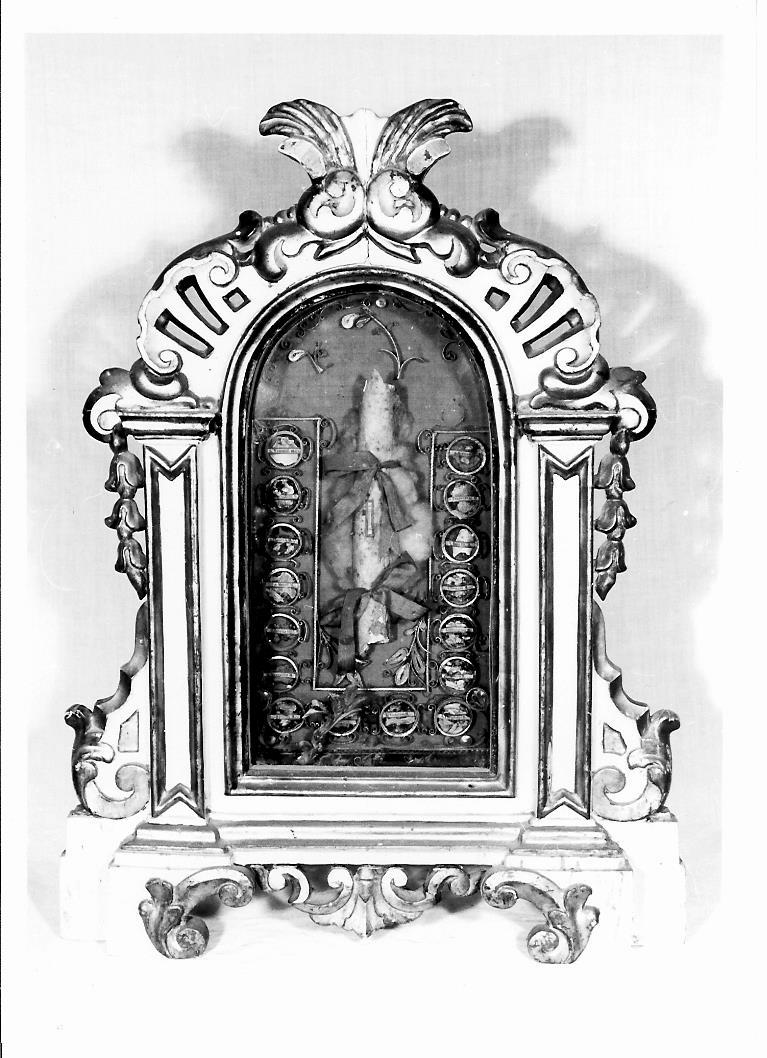 reliquiario - a tabella - bottega marchigiana (sec. XIX)