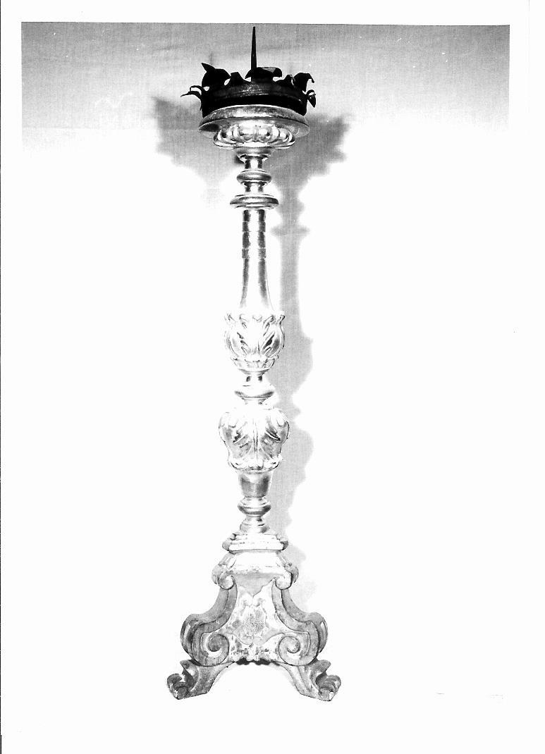 candelabro, serie - bottega marchigiana (seconda metà sec. XVIII)