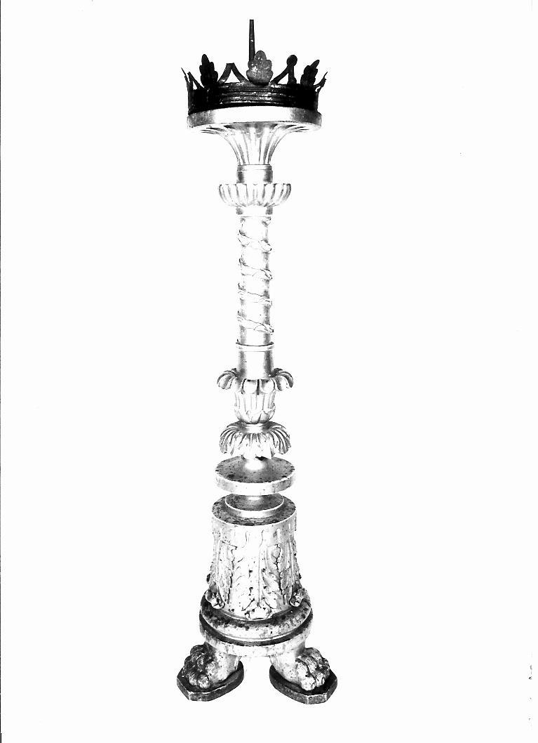 candelabro, serie - bottega marchigiana (sec. XIX)