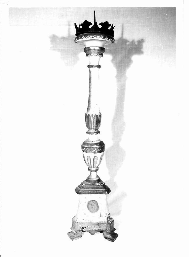 candelabro, serie - bottega marchigiana (prima metà sec. XIX)